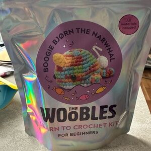 The Woobles Rainbow Narwhal Crochet Kit